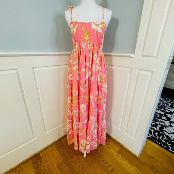 Olivia James The Label Tiered Ruffle Floral Maxi Dress Malin Small - Picture 2 of 8